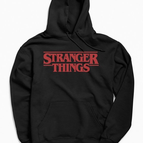 stranger things logo hoodie